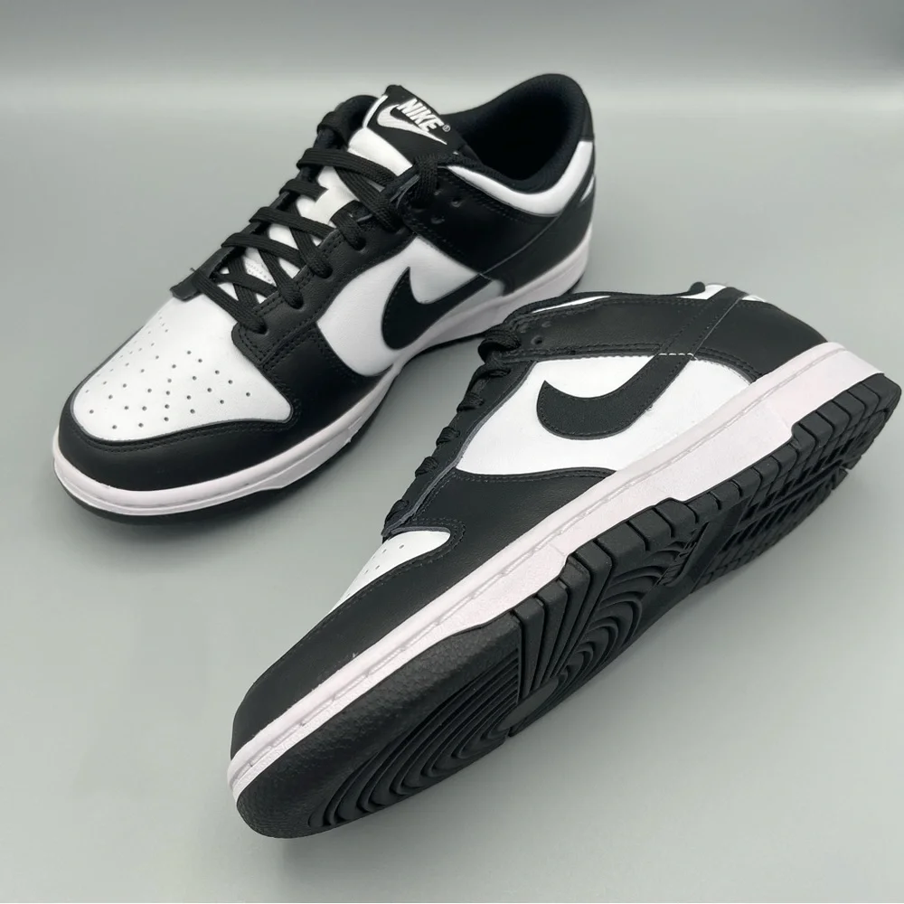 Nike Dunk Low Panda: Black & White Women's Edition Size 8 - Picture 4 of 13